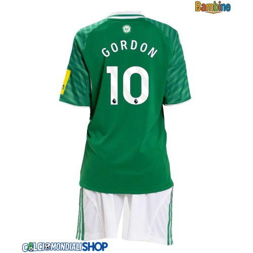 Maglie da calcio Newcastle United Anthony Gordon #10 Seconda Maglia Bambino 2025-26 Manica Corta + Pantaloni corti)